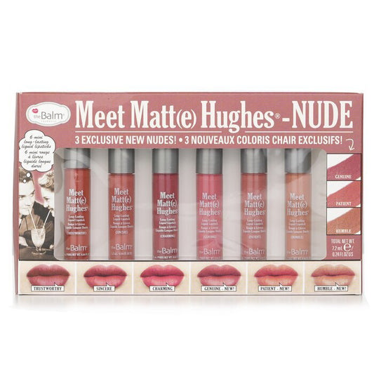 TheBalm Meet Matt(e) Hughes 6 Mini Long Lasting Liquid Lipsticks Kit  - Nude 6x1.2ml/0.04oz