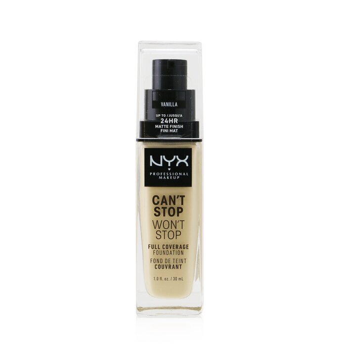 NYX Can't Stop Won't Stop Full Coverage Foundation - # Vanilla 30ml/1oz
