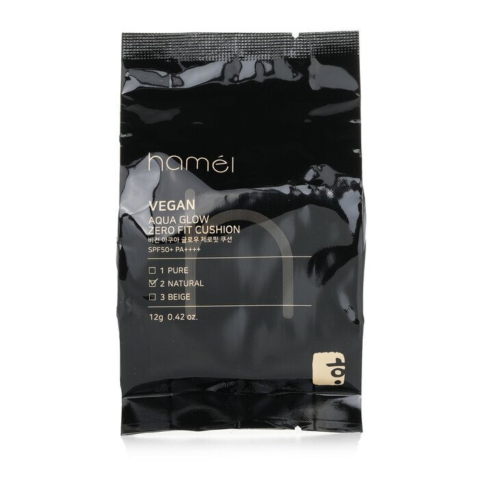 Hamel Vegan Aqua Glow Zero Fit Cushion SPF50 Refill - # 2 Natural 12g/0.42oz
