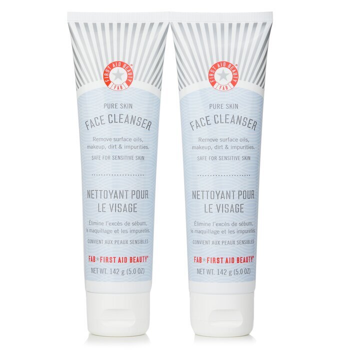 First Aid Beauty Pure Skin Face Cleanser Duo Pack (For Sensitive Skin) 2x142g/5oz