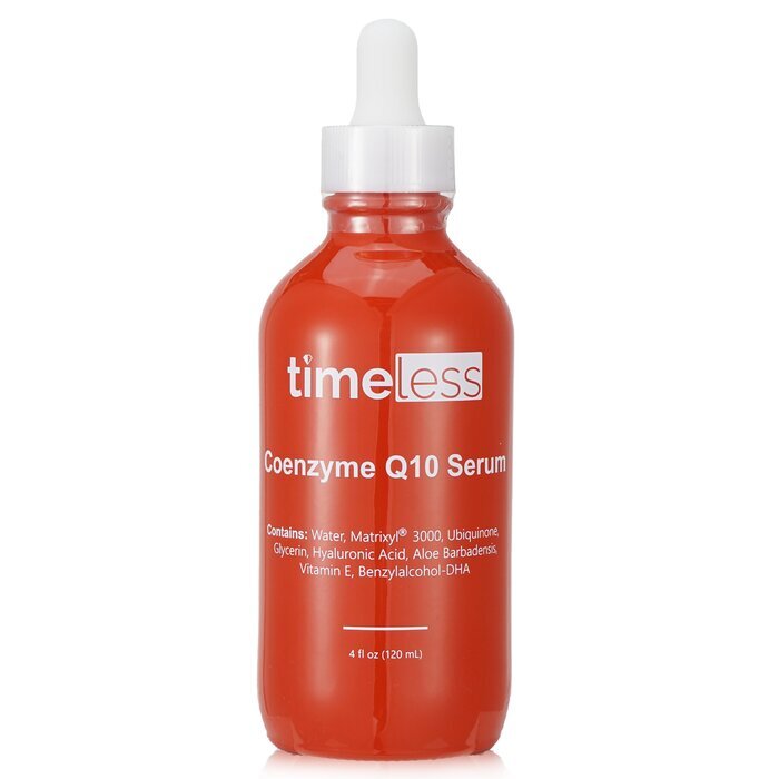Timeless Skin Care Coenzyme Q10 Serum + Matrixyl 3000 + Hyaluronic Acid (Refill) 120ml/4oz