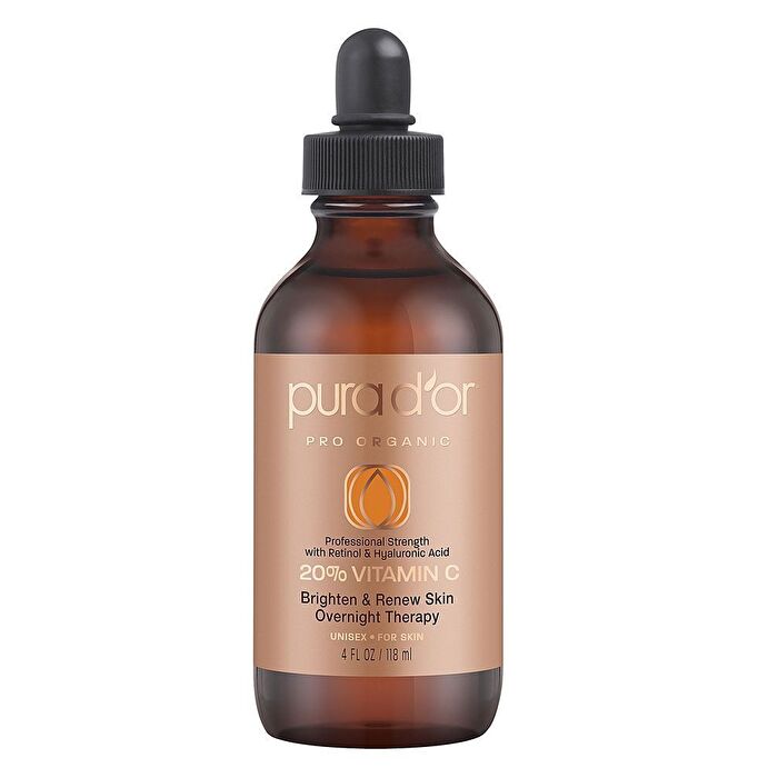 Pura D'or Professional 20% Vitamin C Serum 4 Fl Oz (118 Ml)