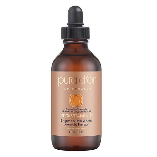 Pura D'or Professional 20% Vitamin C Serum 4 Fl Oz (118 Ml)