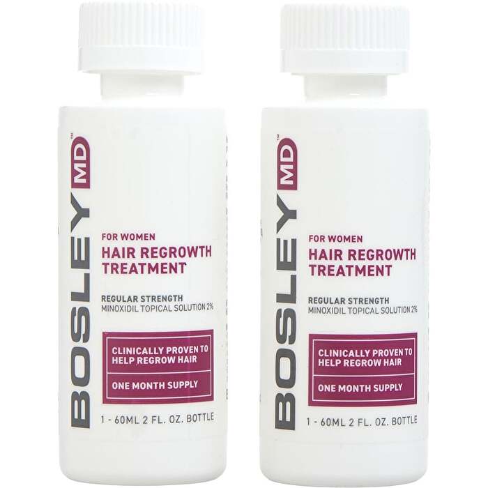 Bosley Womens Hair Regrowth Treatment Spray (Minoxidil Topical Solution 2%) 60ml x 2