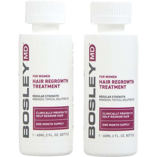 Bosley Womens Hair Regrowth Treatment Spray (Minoxidil Topical Solution 2%) 60ml x 2