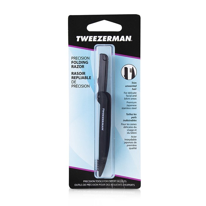 Tweezerman Razor Tweezerman Precision Folding Brow Razor - Black – Cosmetics Now