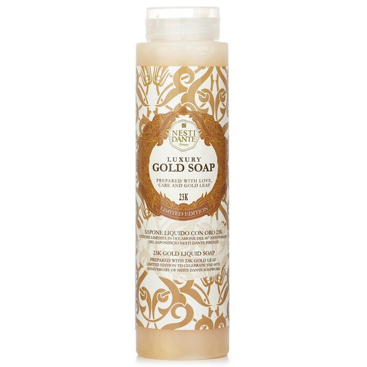 Nesti Dante 60 Anniversary Luxury Gold Soap With Gold Leaf - 23K Gold Liquid Soap (Limited Edition) 300ml/10.2oz