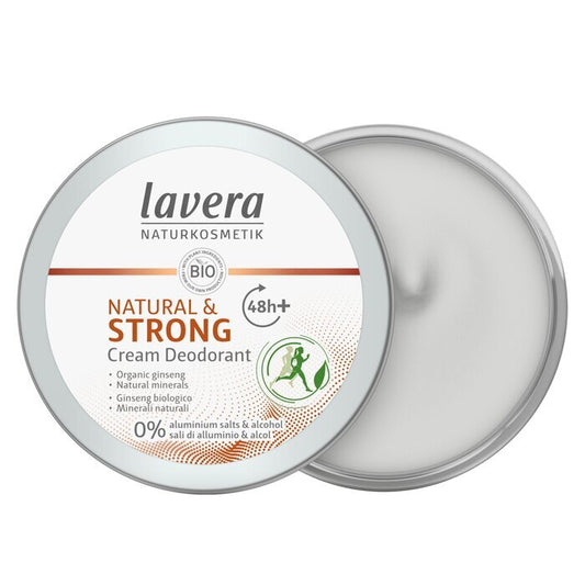 Lavera Natural & Strong Cream Deodorant - With Organic Ginseng 50ml/1.7oz