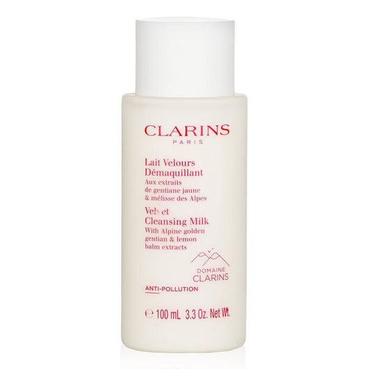 Clarins Velvet Cleansing Milk with Alpine Golden Gentian & Lemon Balm Extracts 100ml/3.3oz