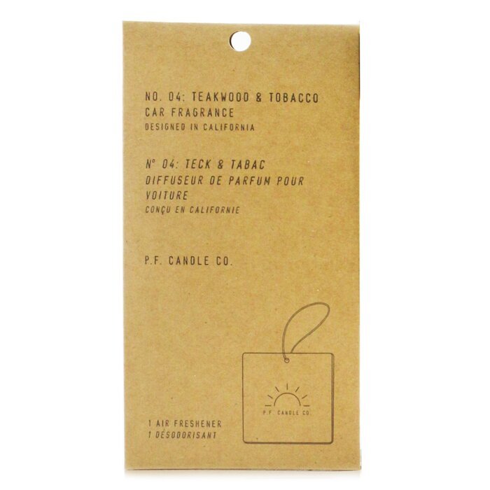 P.F. Candle Co. Car Fragrance - Teakwood & Tobacco 1pcs