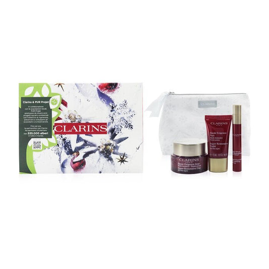 Clarins Super Restorative Collection: Day Cream 50ml+Night Cream 15ml+ Remodelling Serum 10ml+ Bag 3pcs+1bag