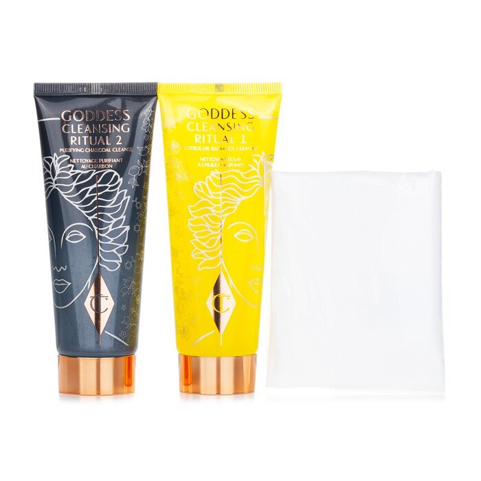 Charlotte Tilbury Goddess Cleansing Ritual Miracle Spa In A Jar Duo Cleanser 2x75ml/2.5oz
