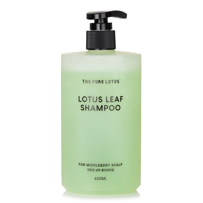 THE PURE LOTUS Lotus Leaf Shampoo - For Middle & Dry Scalp 450ml