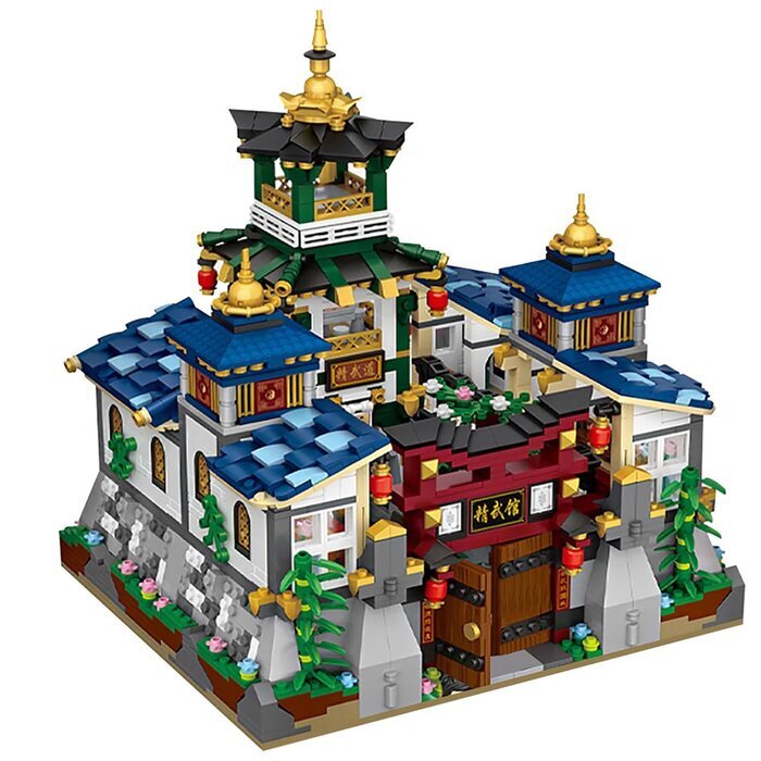 LOZ Mini Blocks - Martial Arts School Building Bricks Set 40 x 38 x 10cm