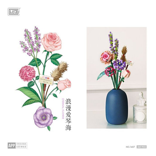 LOZ Mini Blocks - Romantic Aegean Sea Building Bricks Set 7.5x7.5x15cm