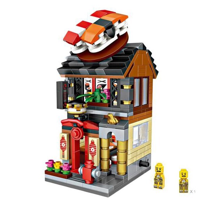 LOZ Mini Blocks - Sushi Restaurant Building Bricks Set 20 x 17 x 5 cm