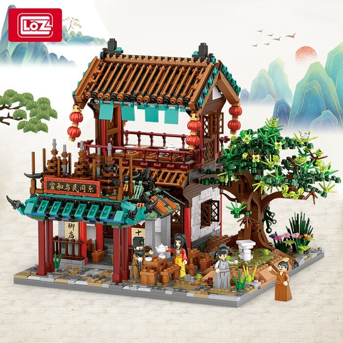 LOZ Mini Blocks - Qingming river map Building Bricks Set 40 x 28 x 9.5cm