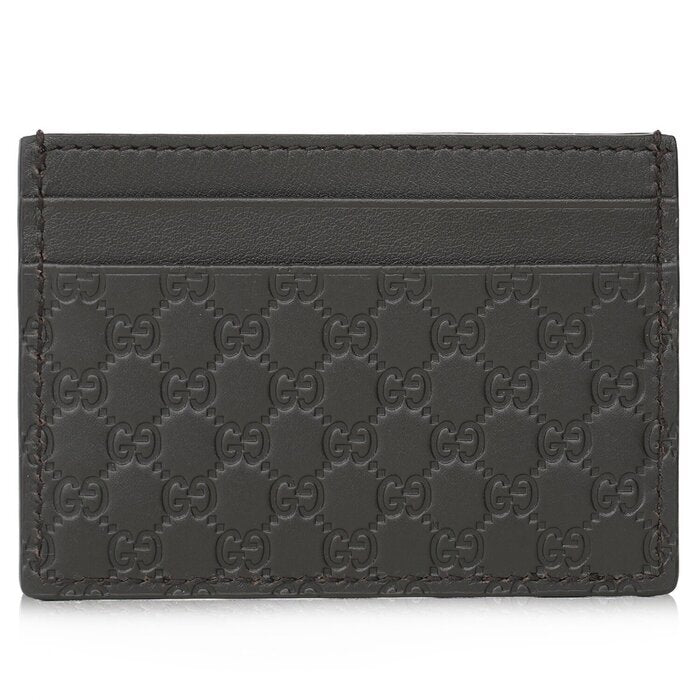 Gucci Microguccissim a Card Holder 262837 - Brown Brown