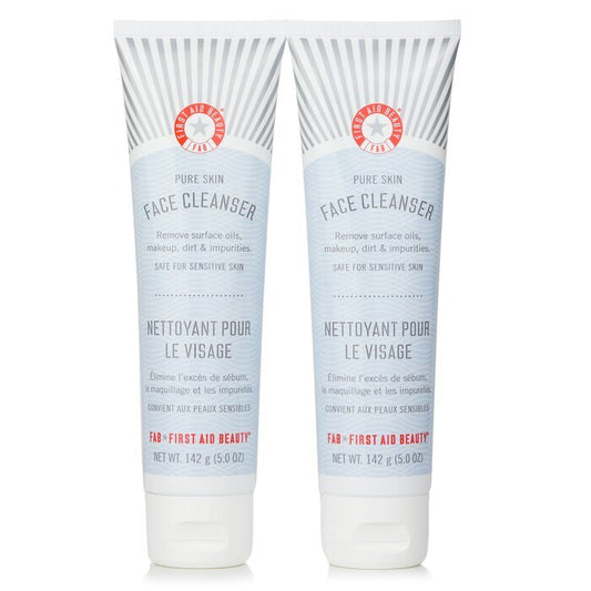 First Aid Beauty Pure Skin Face Cleanser Duo Pack (For Sensitive Skin) 2x142g/5oz